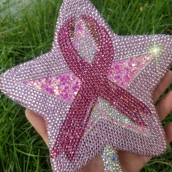 🆕️Jeffree Star, Bling,Breast Cancer Ribbon Mirror - Picture 4 of 11